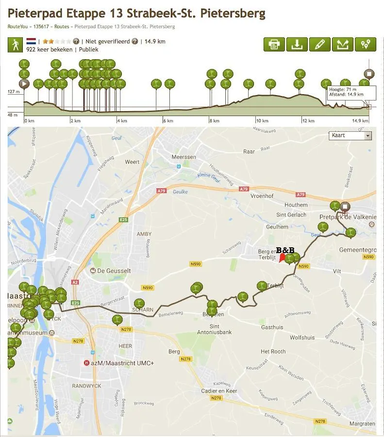 Frühstückspension B&B De Limburgse Bergen Berg en Terblijt